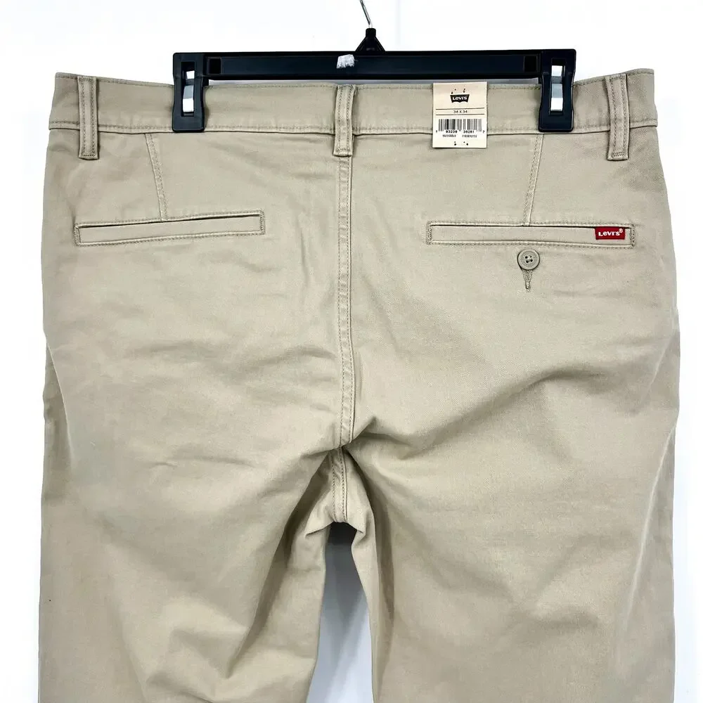 LEVI'S Men's XX Standard Taper Chinos 34x34 Tan True Chino Pants 85226-0069 NWT